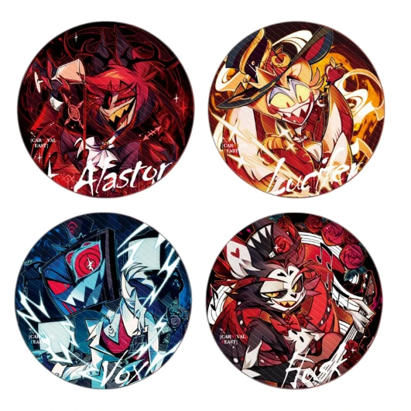 

58 мм Hazbin Hotel Alastor Vox Husk Lucifer Morningstar аниме периферийные устройства большой значок аксессуары украшения модель игрушки подарок