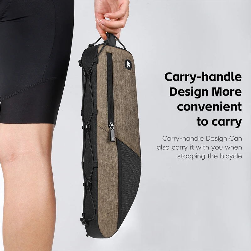 

WEST BIKING Bicycle Bag Rain proof Bicycle Top Pipe Frame Bag Reflective Large Capacity MTB Highway Bicycle Bag Wear resistant