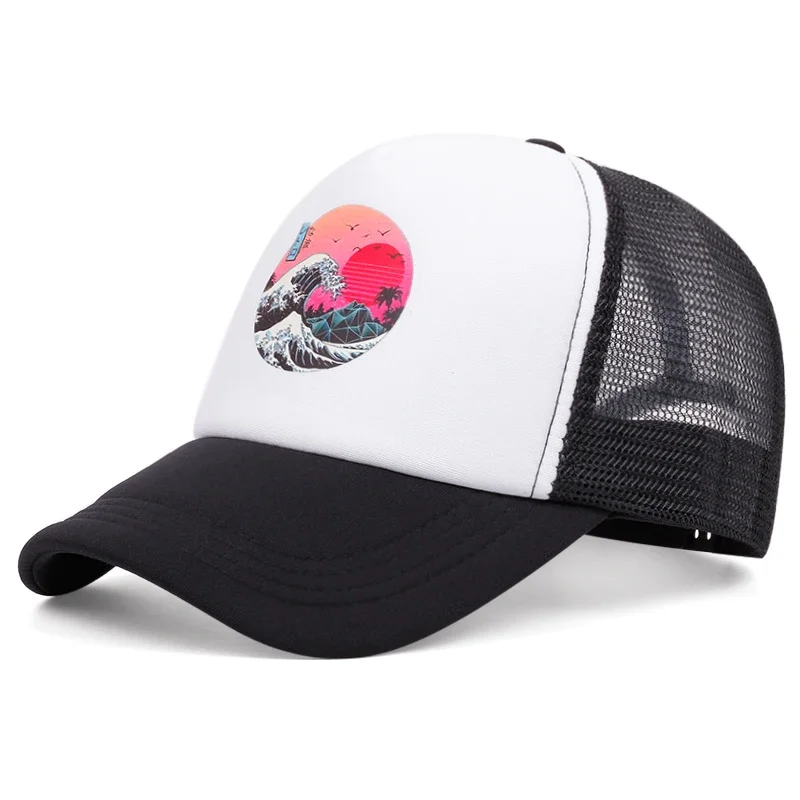 

Men Women Adjustable Hip Hop Snapback Caps Adult Unisex Sunshade Cowboy Hat ﻿ Fashion Wave Icon Net Hat Baseball Hat