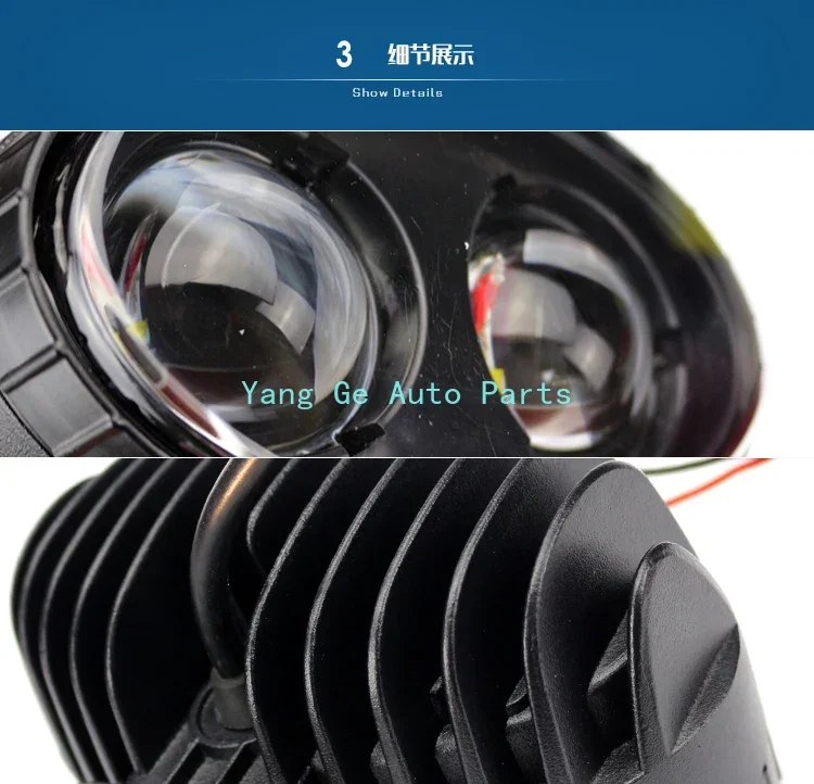 Forklift Headlight (big Blue Light/10-80V Wide Voltage) Blue Light Warning Light Is Suitable for Heli 1-10T 1pc