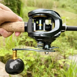 Big Game Jigging Baitcasting Reels Capability 15kg Max Drag Fishing Wheel 8+1 BB 6.4:1 Deep Spool Large Capacity Fishing Reel