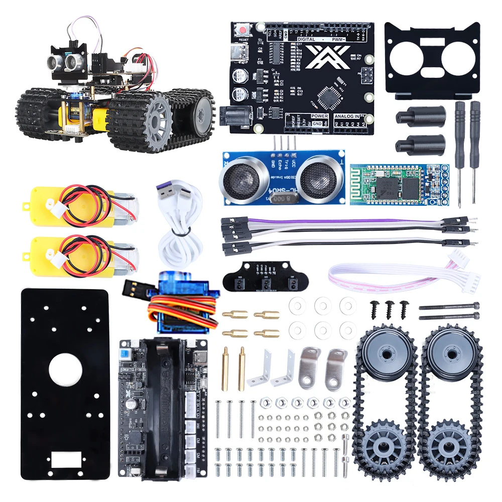 Complete Robot Starter Kit for Arduino Programming Design Great Fun Smart Robot Car Best Educational Automation Robotic Kit