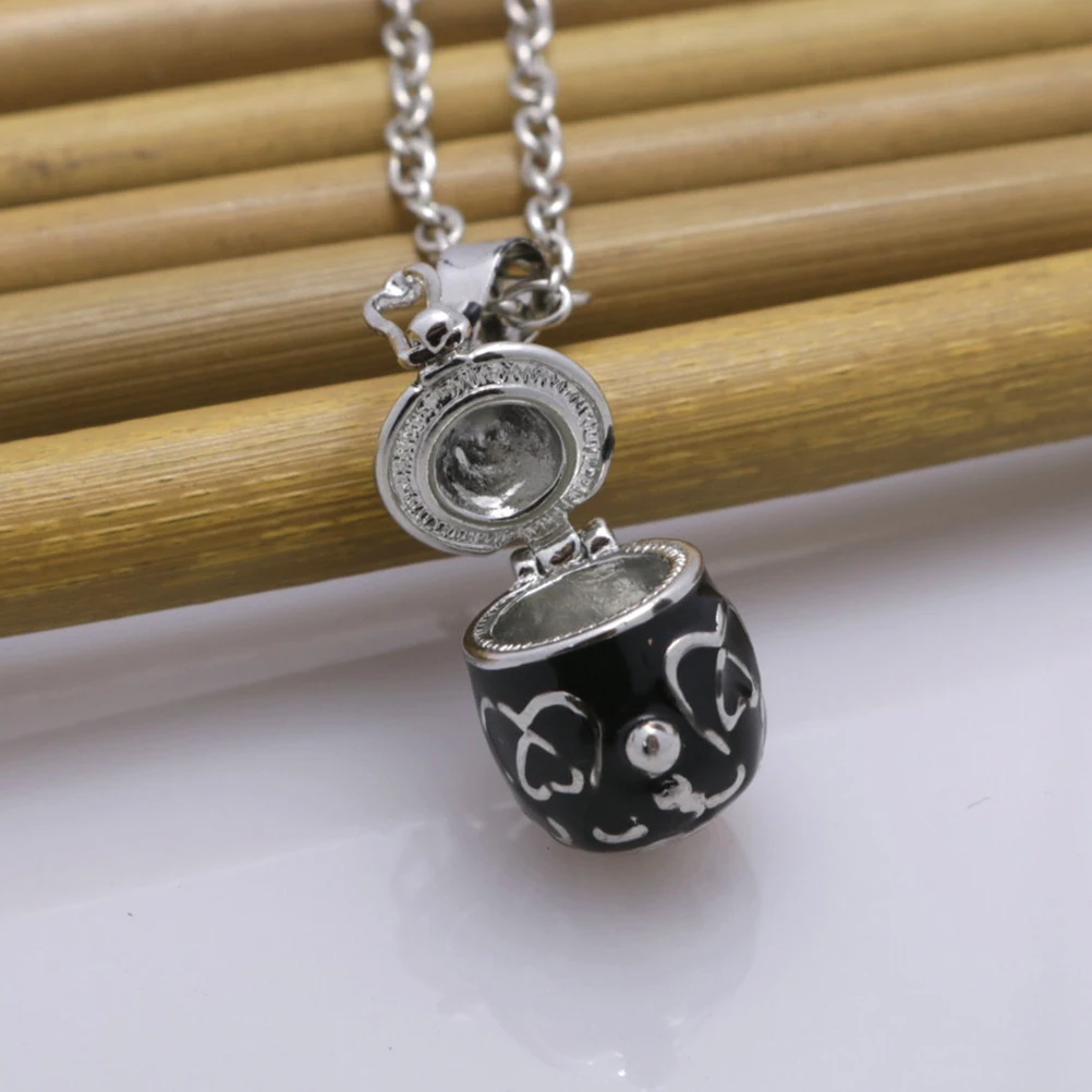 

Water Drop Ashes Pendant Chain Memorial Keepsake Wishing Openable Necklace Storing Pet Hair Flowers Essential Oils Long Lasting