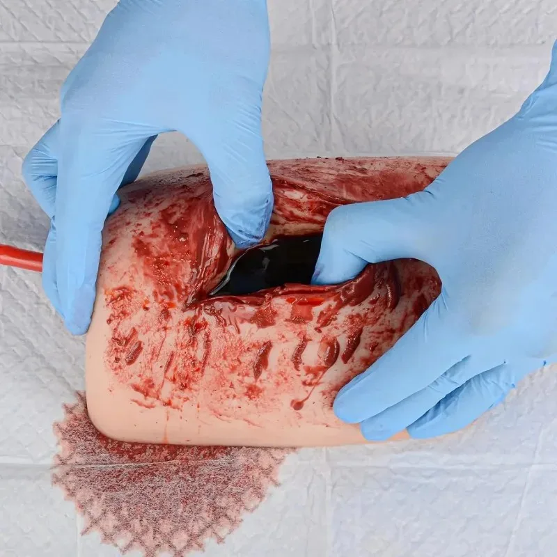 Thigh Laceration Wound Hemostasis Simulator Wound Packing Training Model For Emergency Nursing Care Practice