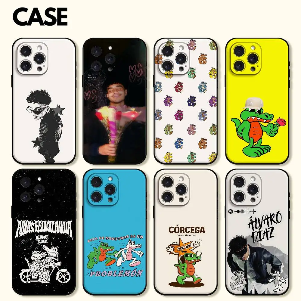 حافظة هاتف Alvaro Diaz Coco Singer غلاف أسود لهاتف آيفون 17/16/15/13/14 Pro Max/ 11 Plus/X/Xr/Xs Max/12 نماذج متوافقة صغيرة #1