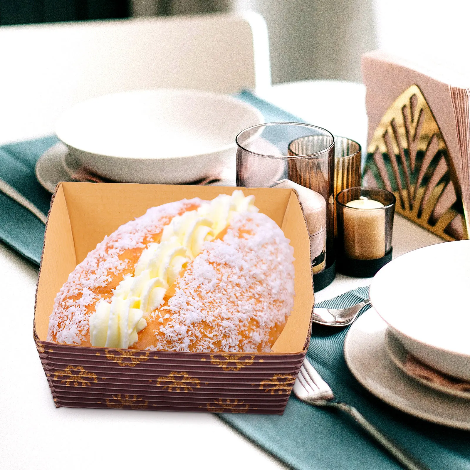 Tray Mold Rectangle - 25Pcs Paper Loaf Pans Baking Paper