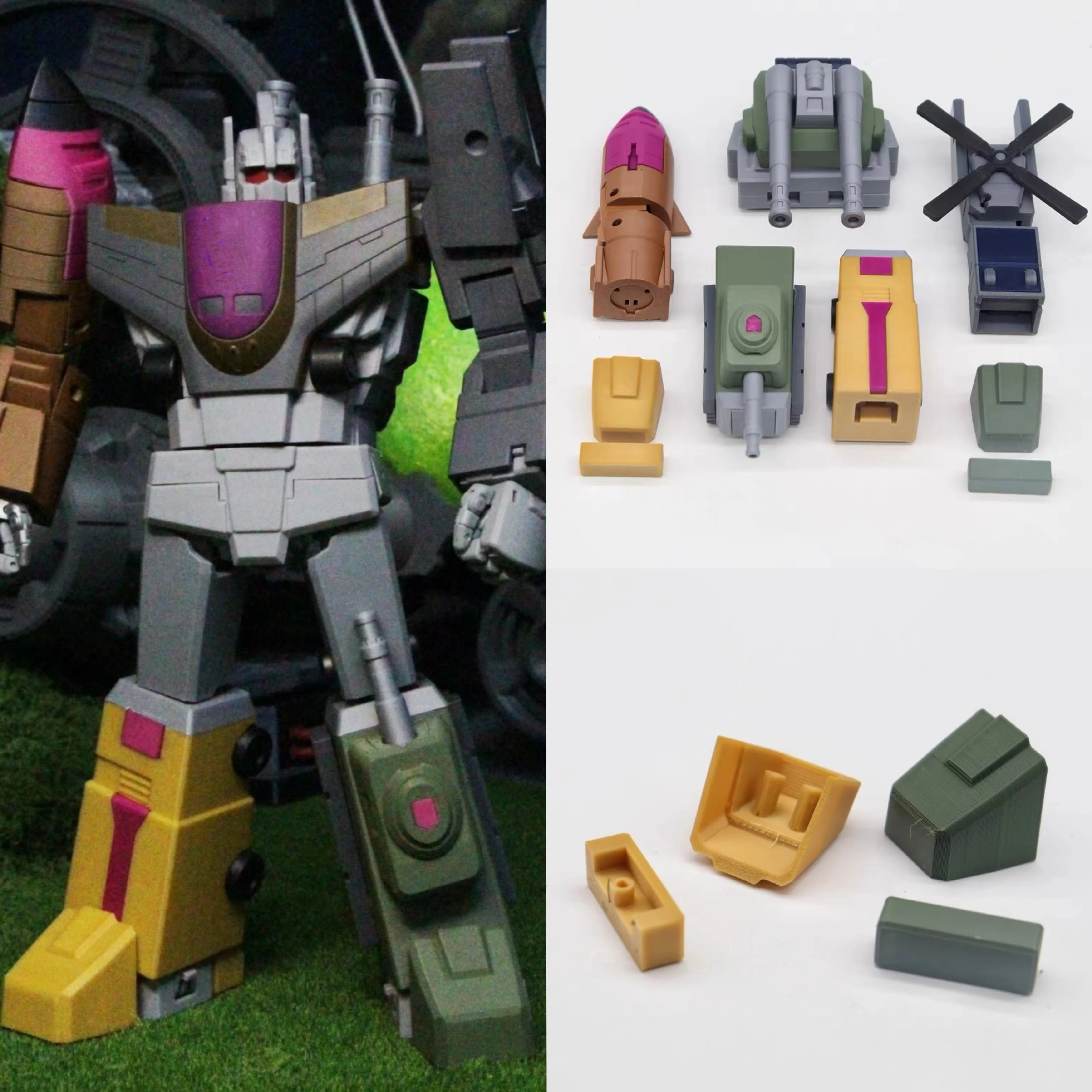 

QQT Studio небольшой комплект обновления для G1 всех участников Magic Square Bruticus Liberation QQT 3D DIY аксессуары модель игрушки