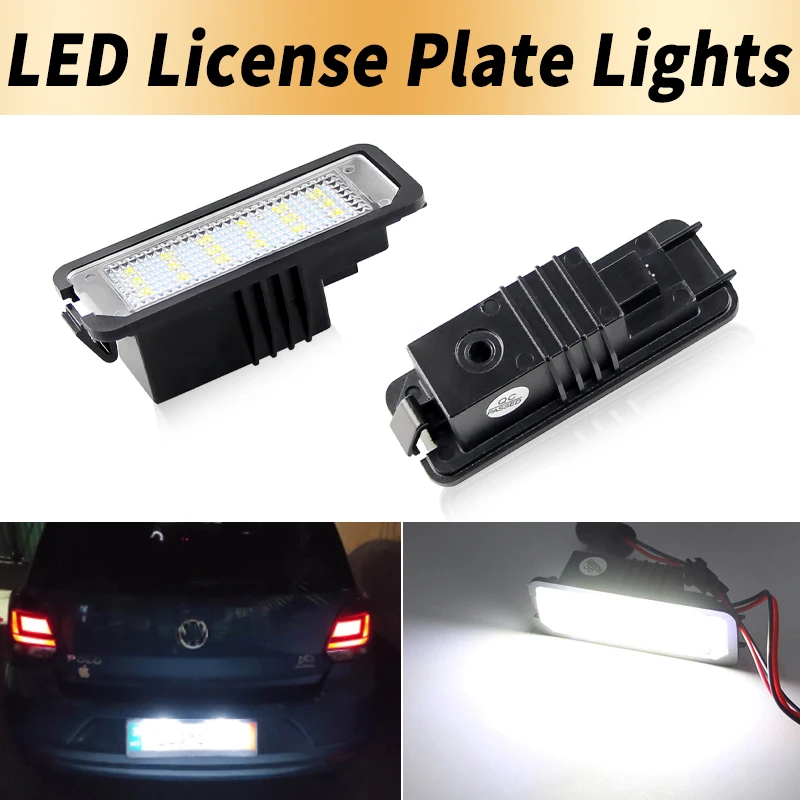 For Porsche Cayenne 958 92A Macan 95B Boxster 981 987 718 982 Cayman Spyder 918 LED Car License Plate Light Bulb Car Accessories