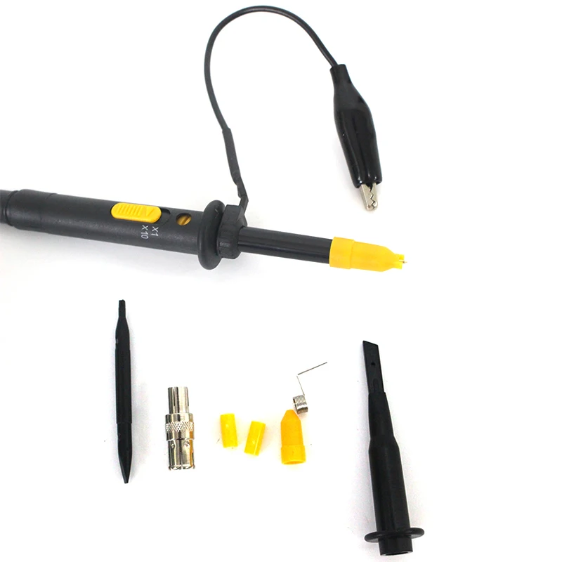 250MHz 200MHz 100MHz Digital Oscilloscope Probe 80MHz 500MHz Scope Clip Probe X1 X10 X100 Test Probes  TEXAS250 P7300