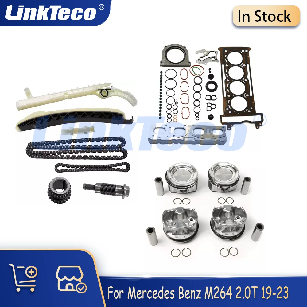 Engine Rebuilding Gasket Piston Ring Timing Set Fit M274 2.0 L T For Mercedes-Benz C250 C300 W205 SLC300 V250 2.0L 2.0T 19-23