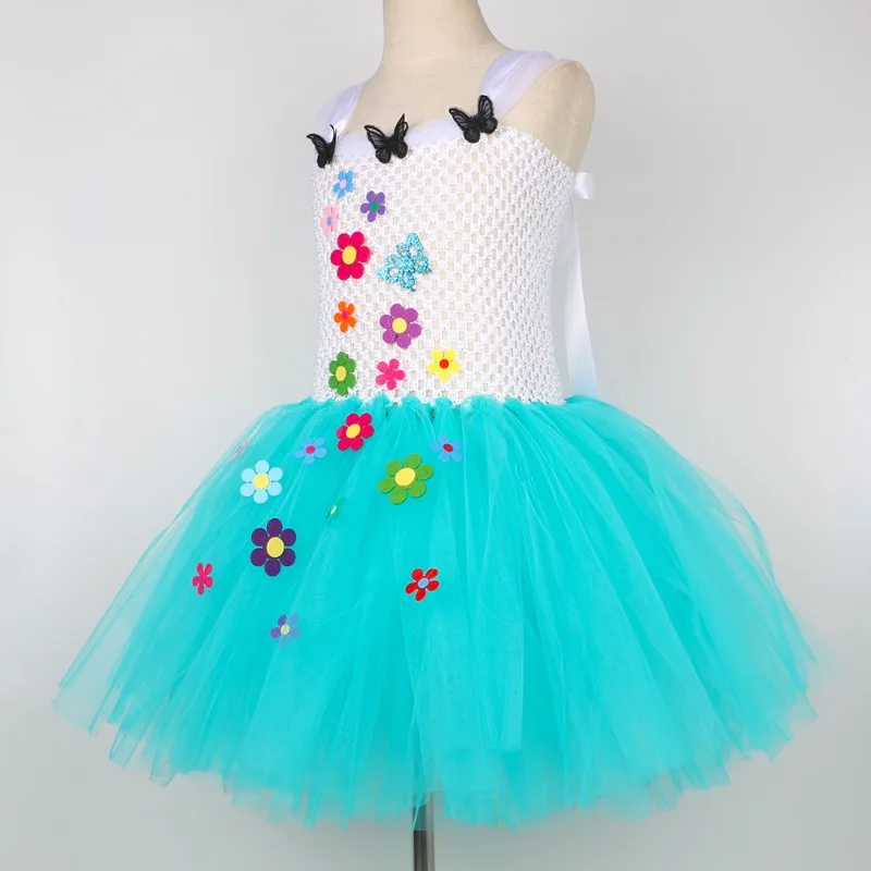 Tulle Princess Tutu Dress Sweet Flowy Layered Mesh Skirt Birthday Holiday Carnival Stage Performance Soft Elegant Party Outfit