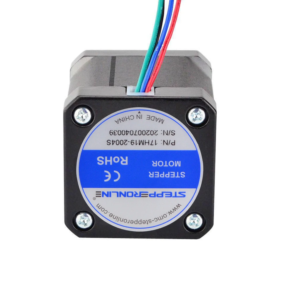 STEPPERONLINE Nema17 Stepper Motor 0.9deg 42x48mm 46Ncm 2A Nema 17 Step Motor 4-lead for DIY CNC 3D Printer