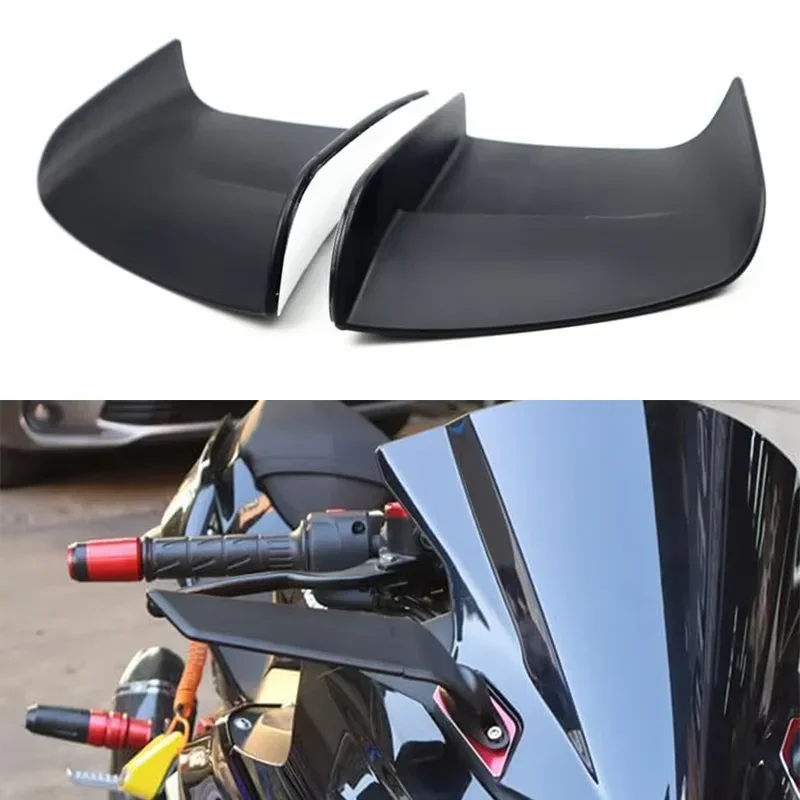 

2Pcs Motorcycle Winglets Universal Side Fairing Winglets Spoiler Aerodynamic Wing Wind Wing Modified Accessory Motorcycle Parts