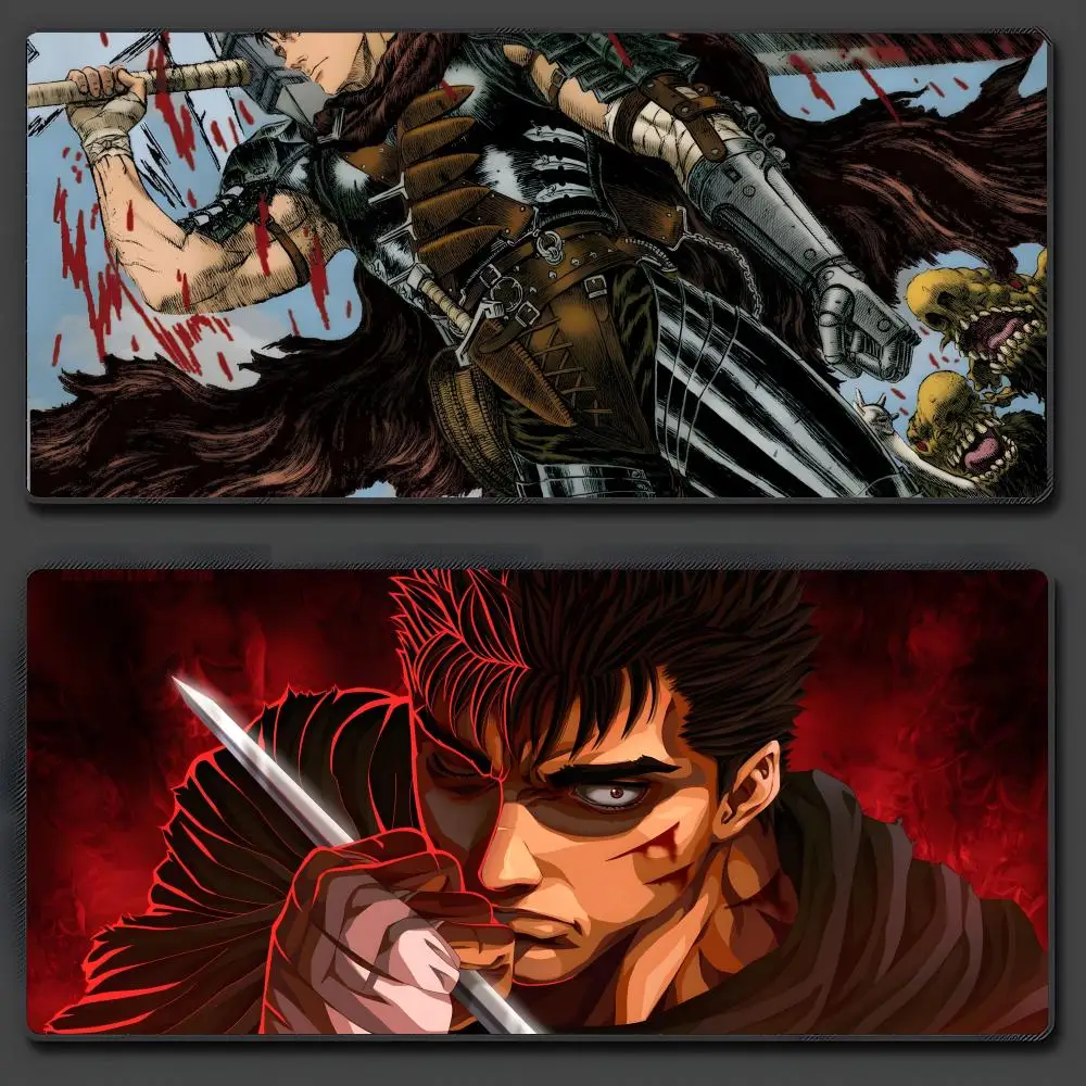 

BerserkS Mouse Pad Large Anti-Slip Rubber Gaming MousePad Durable Desk Pad Thick Seam Edge Suitable For Office And Gaming