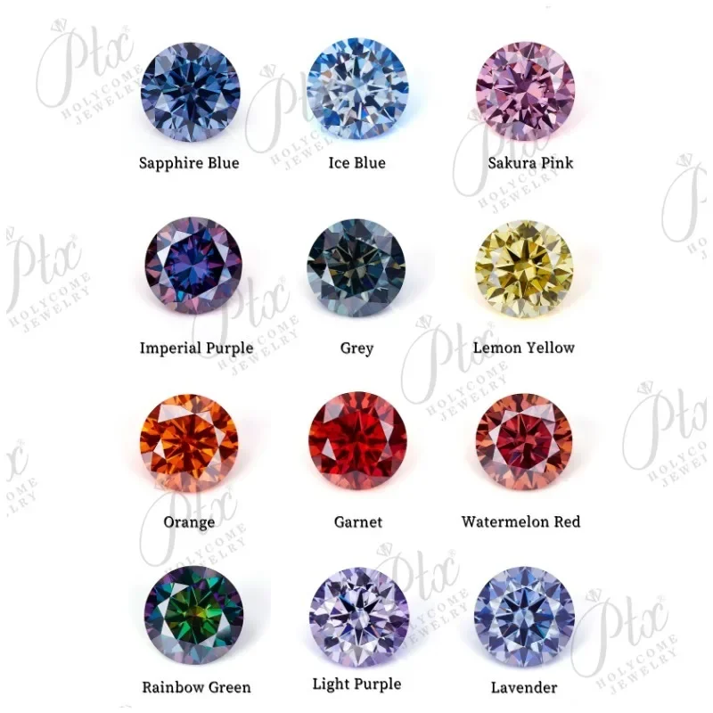 Moissanit-Losesteine, goldgelbe Farbe, Crush Iced Radiant-Schliff, für Schmuck, Ringe, Ohrringe, DIY-Herstellung, hochwertige Perlen und Charms – Detail 23