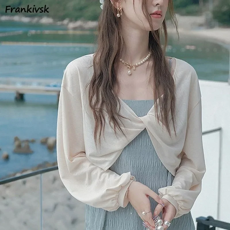 

Блузки с длинным рукавом, женские топы, тонкие, уютные, простые, весенние, элегантные, дышащие, нежные, темпераментные, французские, милые, приморские, на каждый день, шикарные, новые