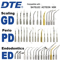 Woodpecker DTE Dental Ultrasonic Scaler Tips Perio/Endo/Scaling Tips Fit NSK SATELEC ACTEON Scaler Handpiece Dentistry Products