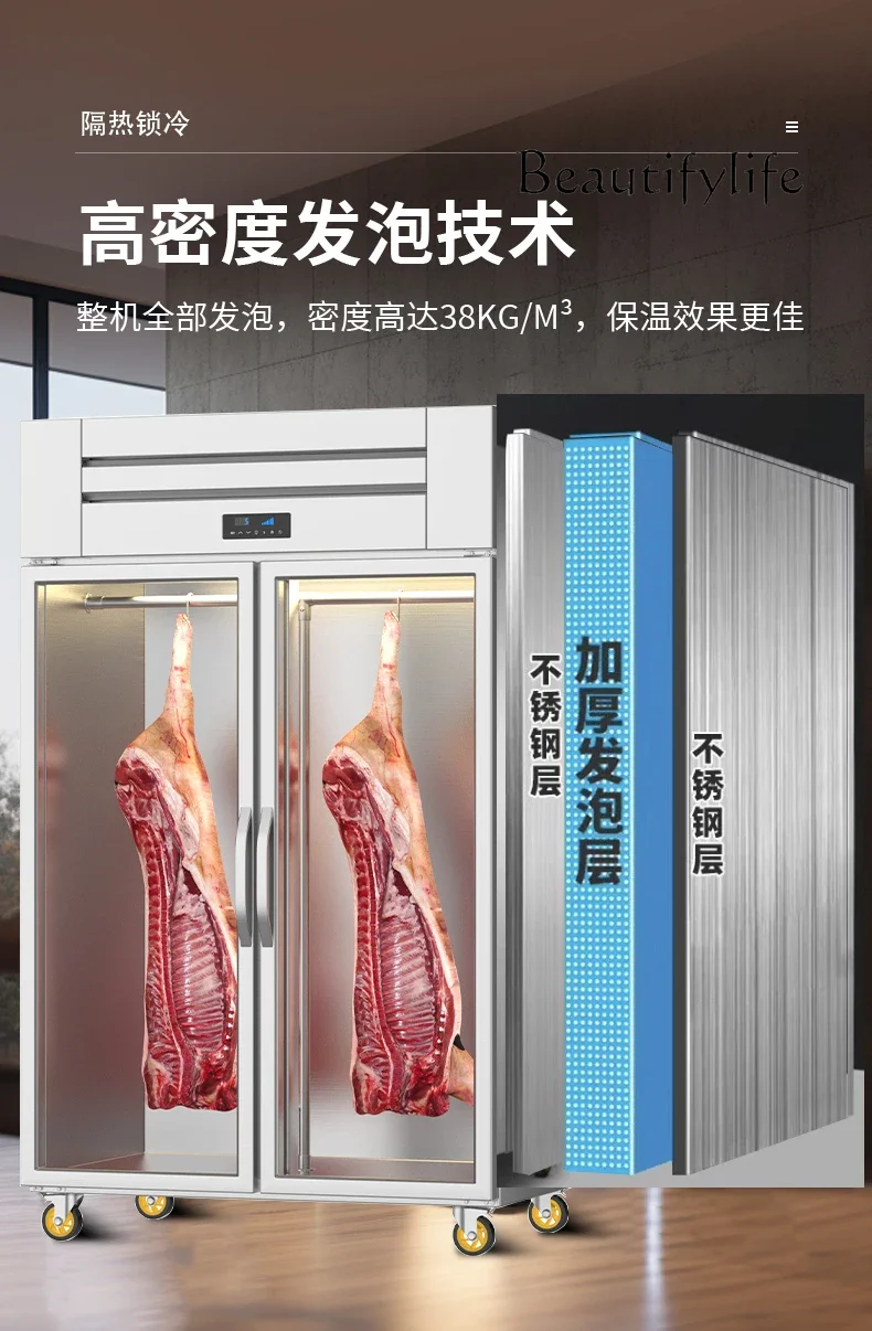 Commercial beef and mutton display cabinet Multifunctional fresh meat freezer