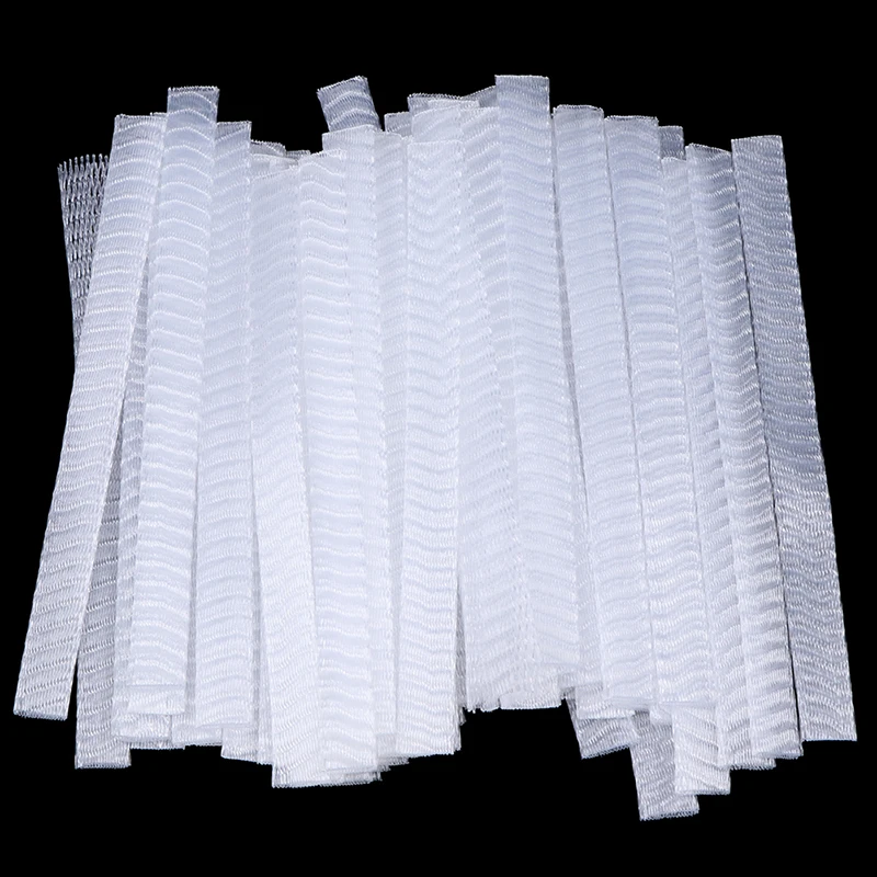 50Pcs/lot 12cm Mesh Flexible Net Protectors Cover Sheath Beauty White Cosmetic Make Up Brushes Guards Convenient Tool