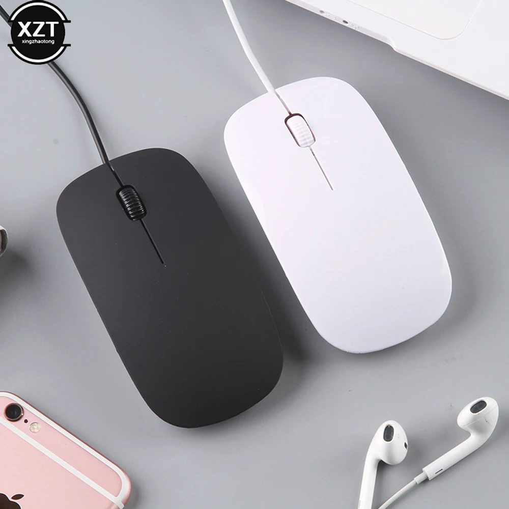 Neutral Wired Mouse 2.4Ghz with USB Cable Ergonomic Ultrathin Mice For PC Laptop Business Computer Office Mouse