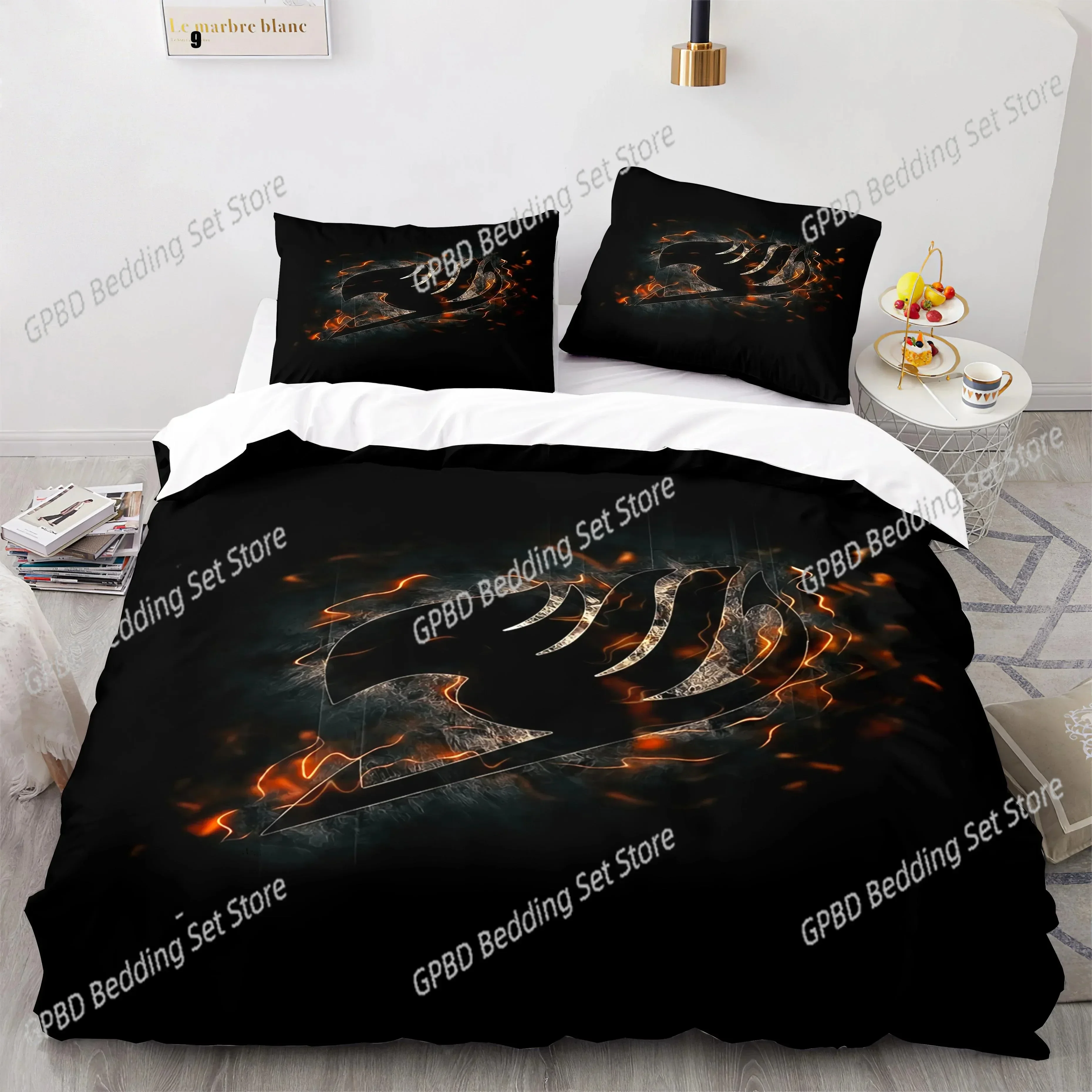 3D Print Anime Fairy Tail 3D NEW Duvet Cover Pillowcase Bedding Set Adult Girl Bedroom Decoration Children Single Double Large 6