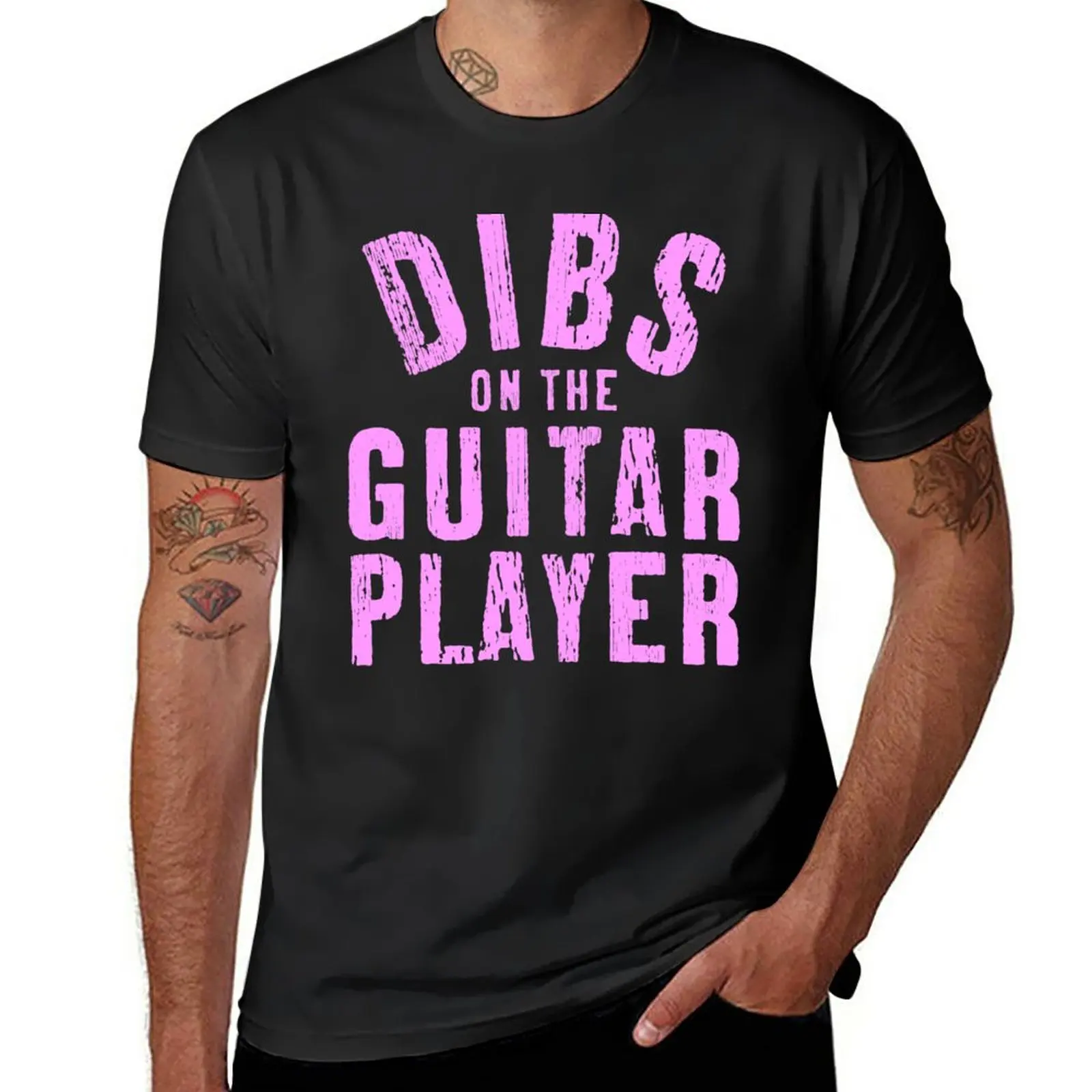 

New DIBS ON THE GUITAR PLAYER T-Shirt oversized t shirt Short sleeve cute tops anime oversized t shirt men