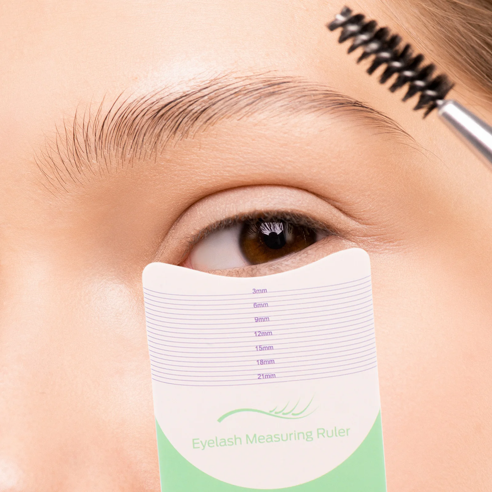 5 قطعة مسطرة رمش مطعمة طول دقيق قياس الضفيرة روتين الجمال الفعال للاستخدام الشخصي الاحترافي يدوم طويلاً #4