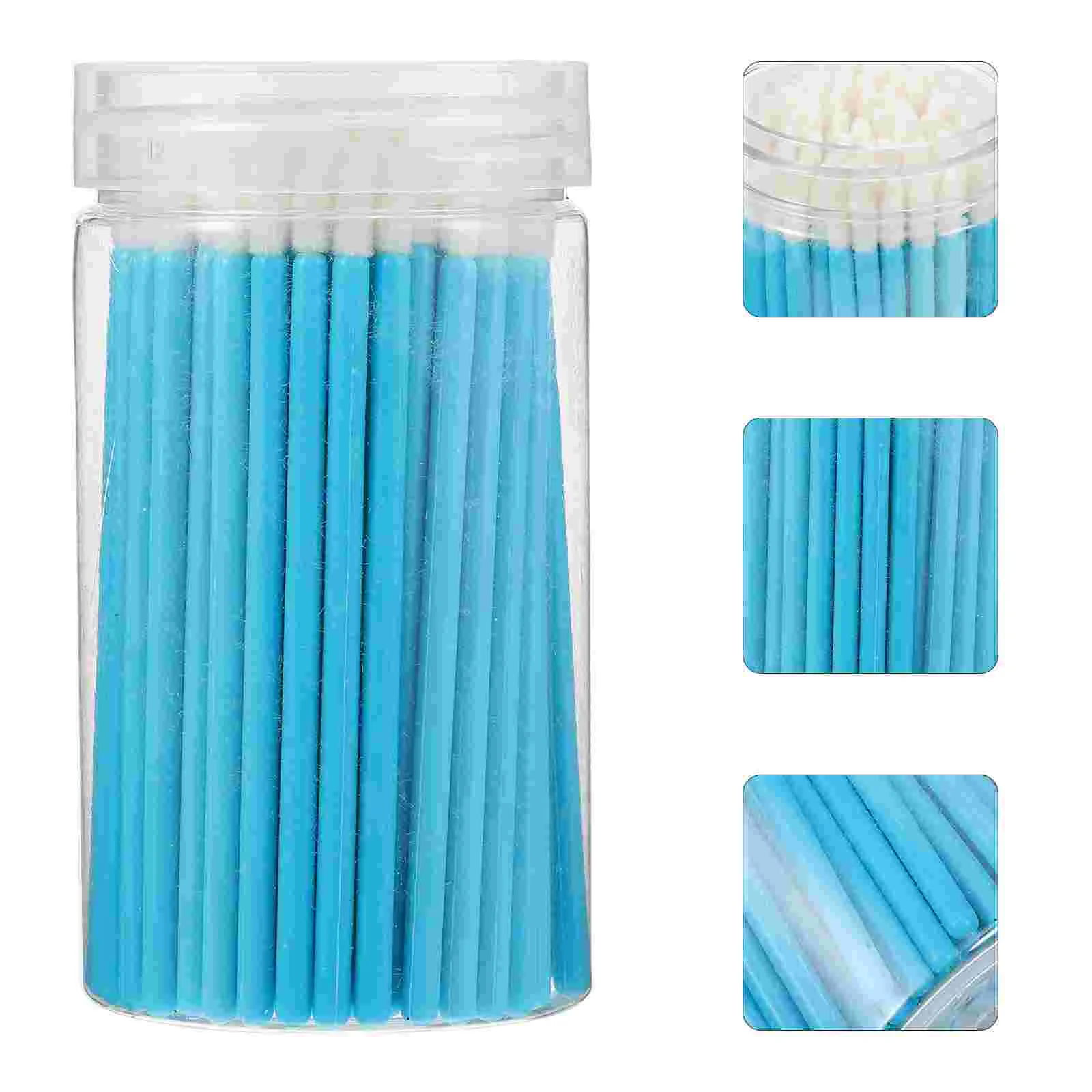 100 Pcs Colorful Eyeliner Bucket Lip Brush Tint Lips Makeup Eyeshadow Applicators