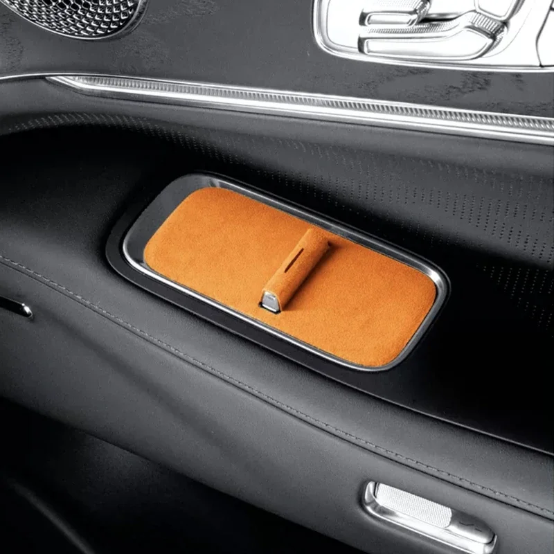 For Zeekr 007 007GT 2026 Suede Door Window Lift Button Stickers Door Handle Button Sticker Interior Accessories
