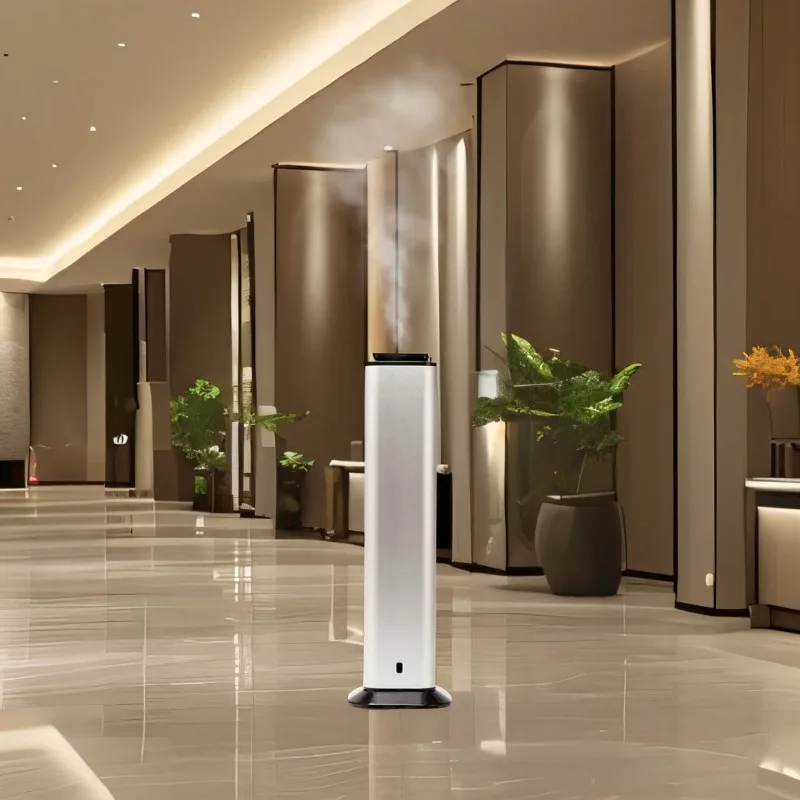 

Commercial Hotel Lobby Large Area Smart Bluetooth Waterless Essential Oil Tower Nebulizer Scent Diffuser Aroma Machine