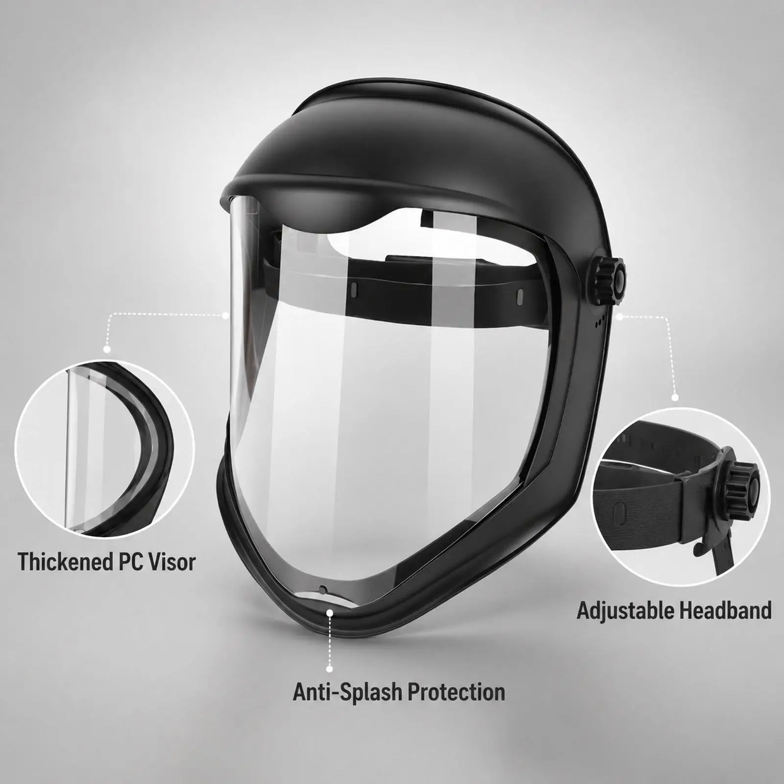 Multipurpose Face Mask Reusable Breathable Protective Face Shield Anti Fog Mask Adult Clear Face Shield for Whacking Weed