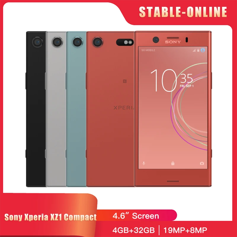 Original Sony Xperia XZ1 Compact G8441 SO-02K 4G Mobile Phone 4.6