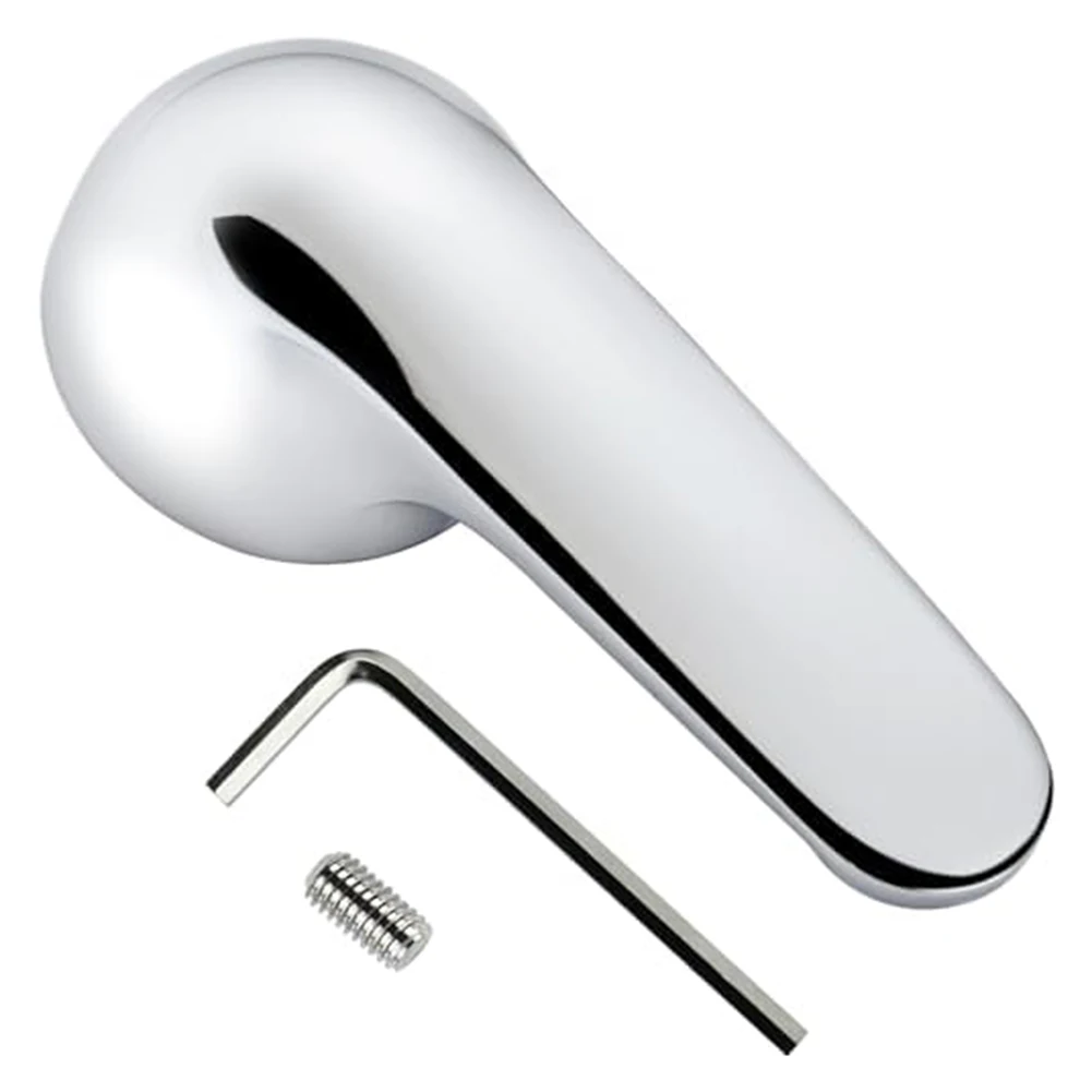 Replacement Chrome Lever Handle for Delta 13001400 Tub Faucets with Robust Metal Build and Temperature Control Features