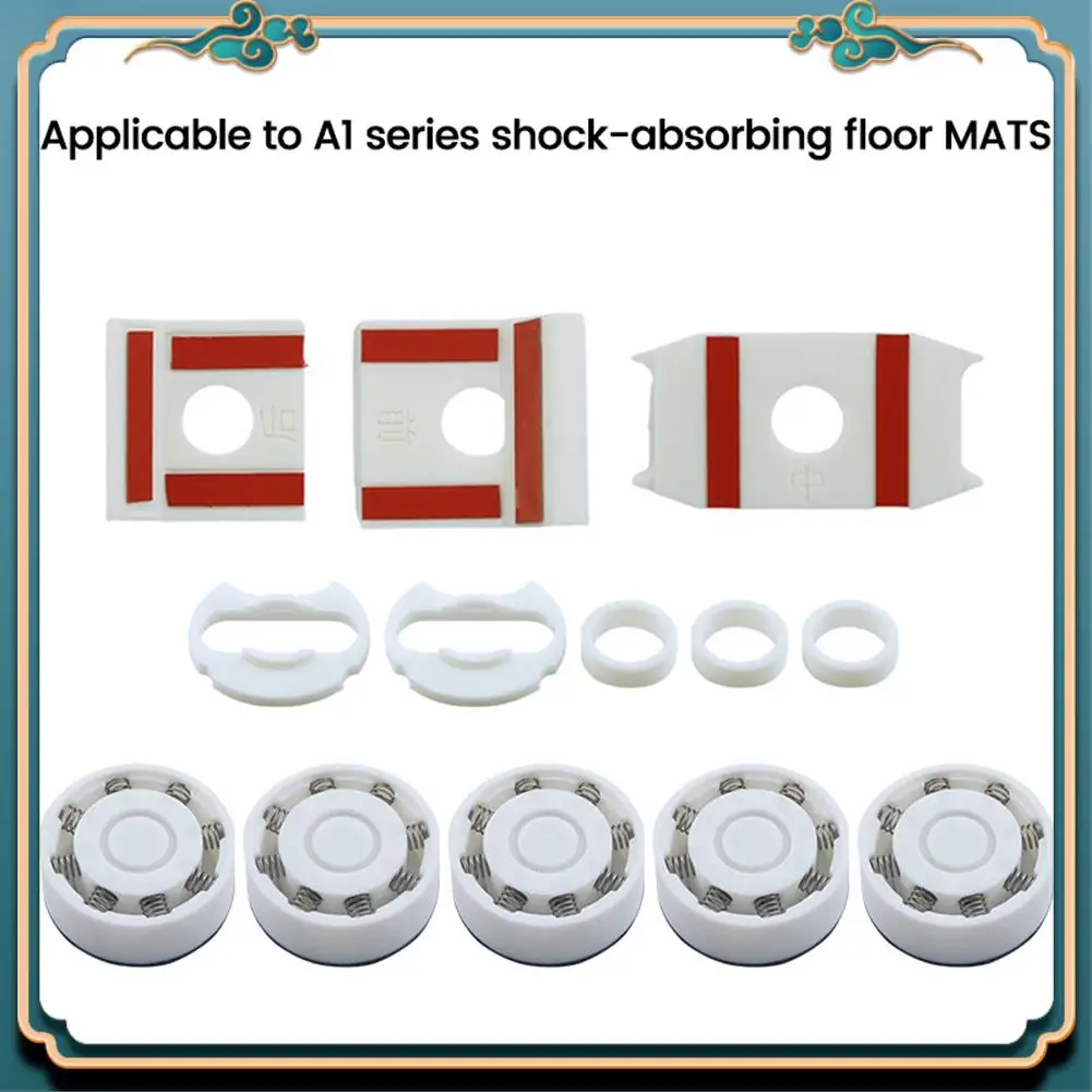 (جديد)-1 مجموعة تحمل الربيع وسادة للقدم للصدمات ل Bambu Lab A1 طابعة ثلاثية الأبعاد المضادة للاهتزاز قدم وسادة المضادة للانزلاق المضادة للصدمات وسادة للقدم