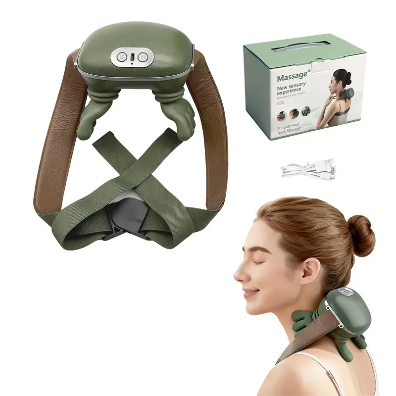 Portable Kneading Massage Pillow Head Pain Relief Electric Shiatsu Massager with Heat - view 3