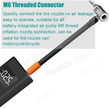 M6 잠금식 에어척 (에어호스 포함, 길이 100cm x 40cm, 표준 타이어 밸브 가는 나사산, 공기 주입 호스 어댑터) 10 best sales 타이어 공기압축기 - №8