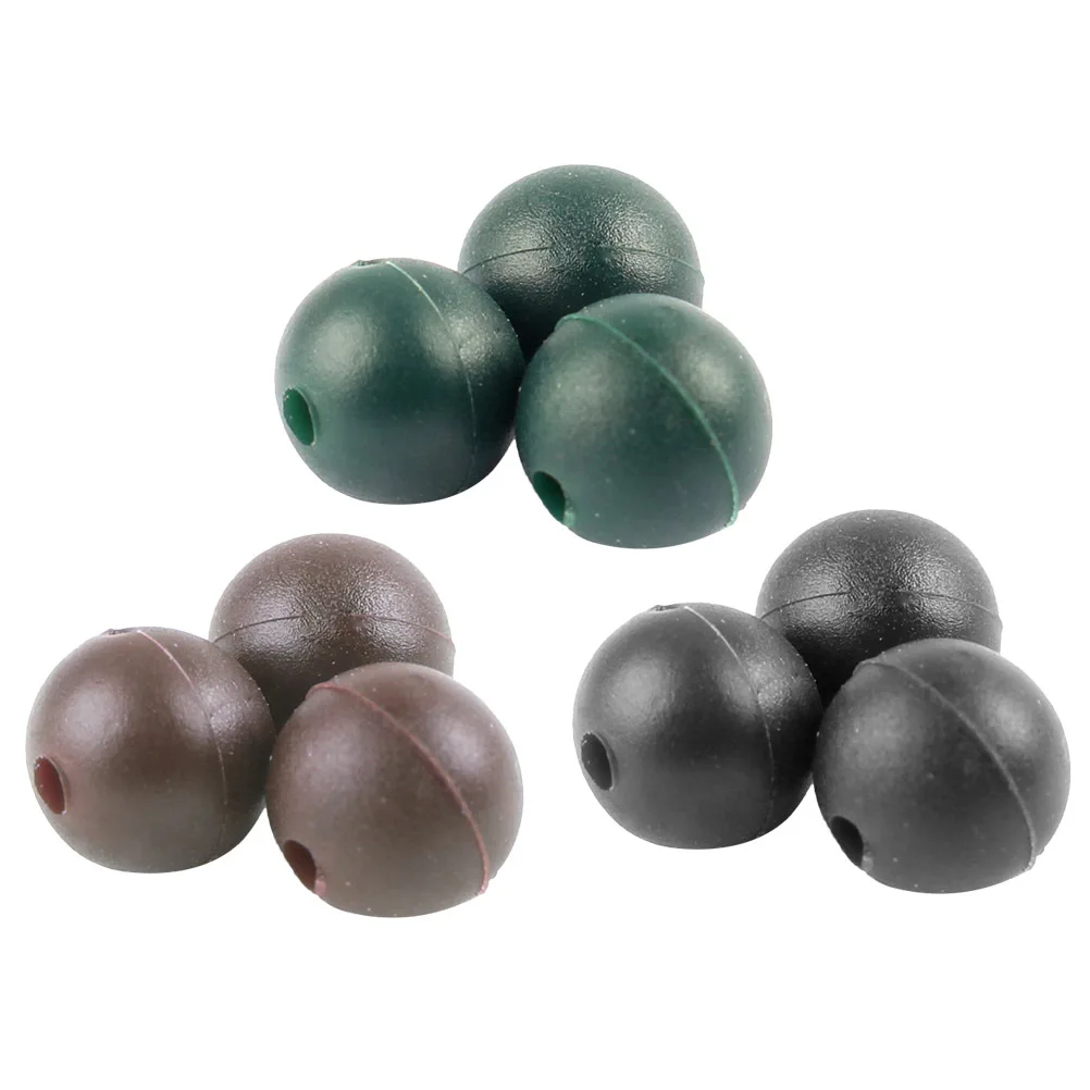 150 قطعة 8 مللي متر الصيد الخرز مادة البولي ايثيلين إغراء الطعم ملحق للمياه العذبة المياه المالحة البحرية الصيد خيوط الفضاء الفاصوليا طوق #2