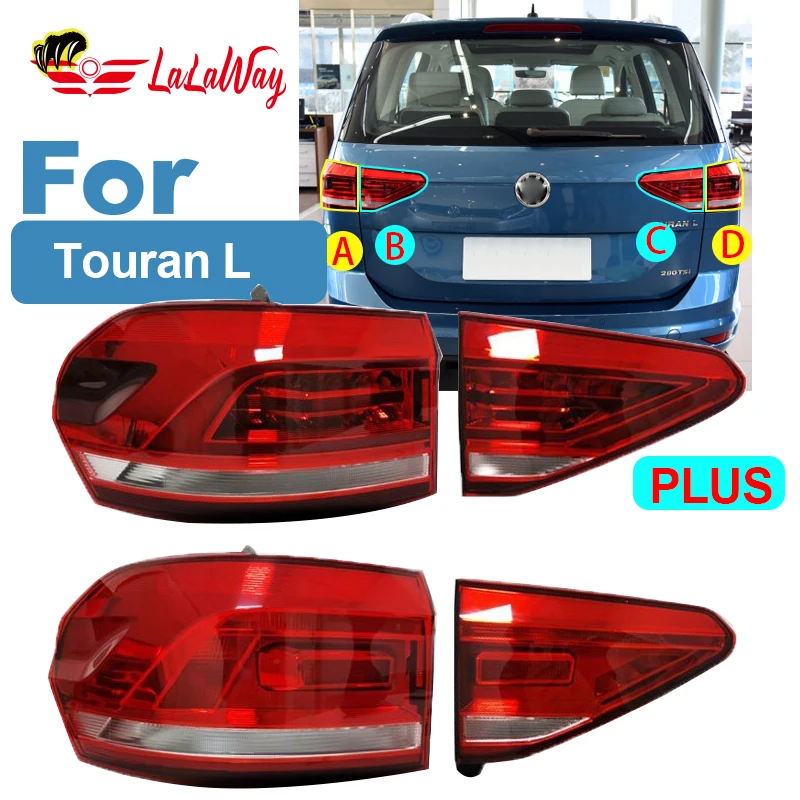 

For VW Volkswagen Touran L 2016 2017 2018 2019 Rear Headlight Housing Light Lamp Assembly Side Assembly Replacement Lamp