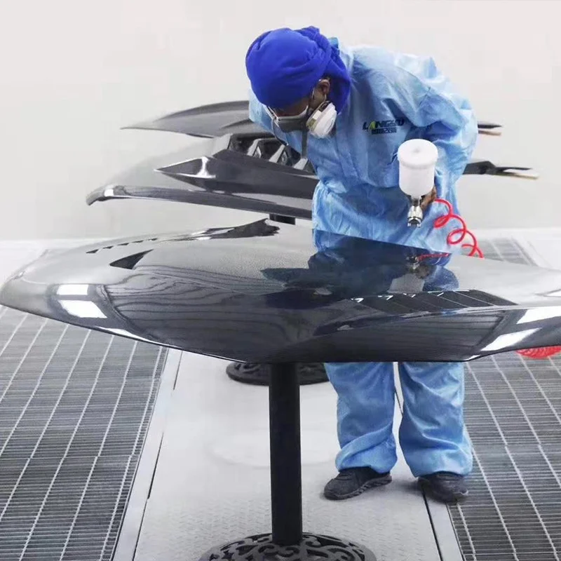 2010-2016 ملحقات أجزاء السيارة غطاء المحرك نمط DMC لبورشه باناميرا 970 غطاء من ألياف الكربون #6