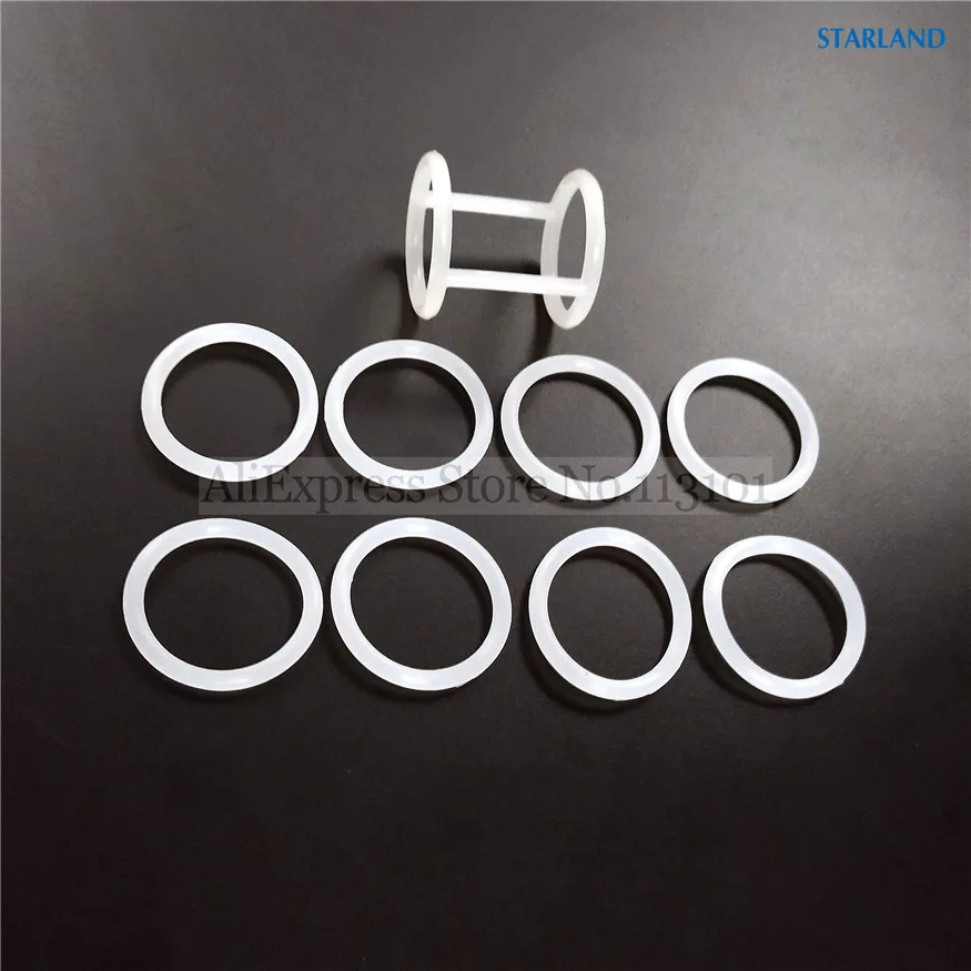 One Set 9 Pieces Seal Rings Silicone Gasket Of BQL818T Soft Ice Cream Machines Small O Seal Rings + H Shaped Seal Rings 29mm