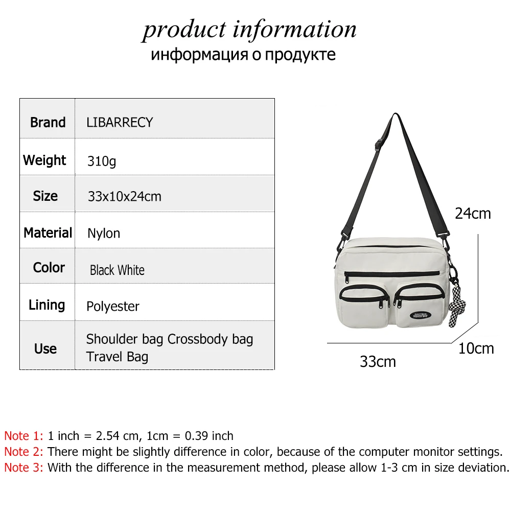 Solid Color New Ladies Shoulder Bag Quality Nylon Fashion Women Crossbody Bags 2023 Large Capacity Ladies Student Bag Sac A Main