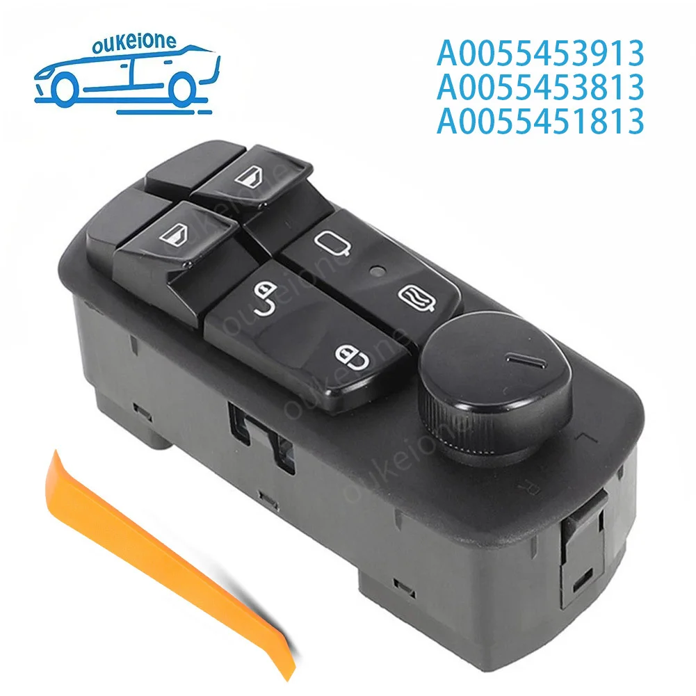 

A0055453913 for Mercedes-Benz 380SL 560SL 1982-1989 Electric Power Master Window Switch Control Button A0055453813 A0055451813