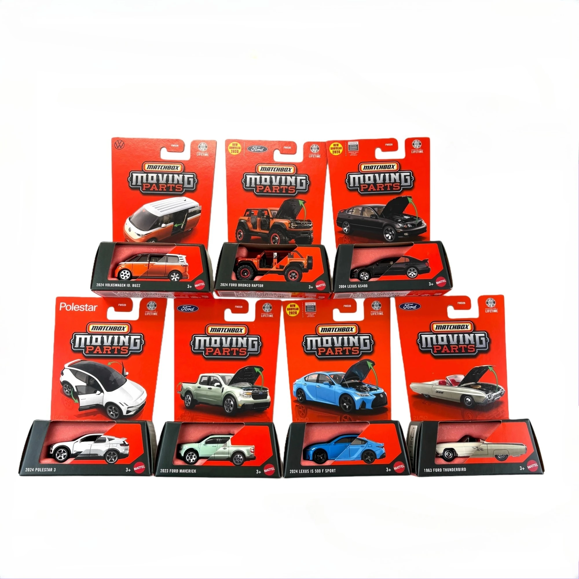 Pre-ordenar Coches Matchbox Originales con Piezas Móviles: Ford Maverick, Bronco, Volkswagen ID. Buzz, Lexus. Modelo de Coche, Juguetes para Niños, Colección, Regalo.