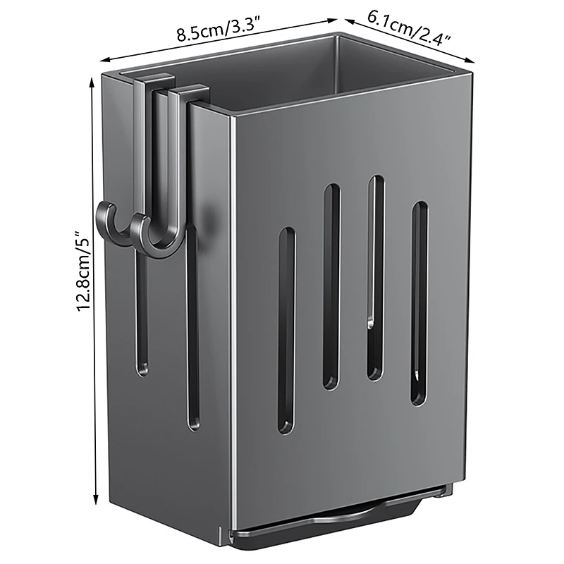Multifunctional Kitchen Utensil Storage Rack Chopstick Draining Holder Wall-Mounted Freestanding Cutlery Tableware Organizer Box