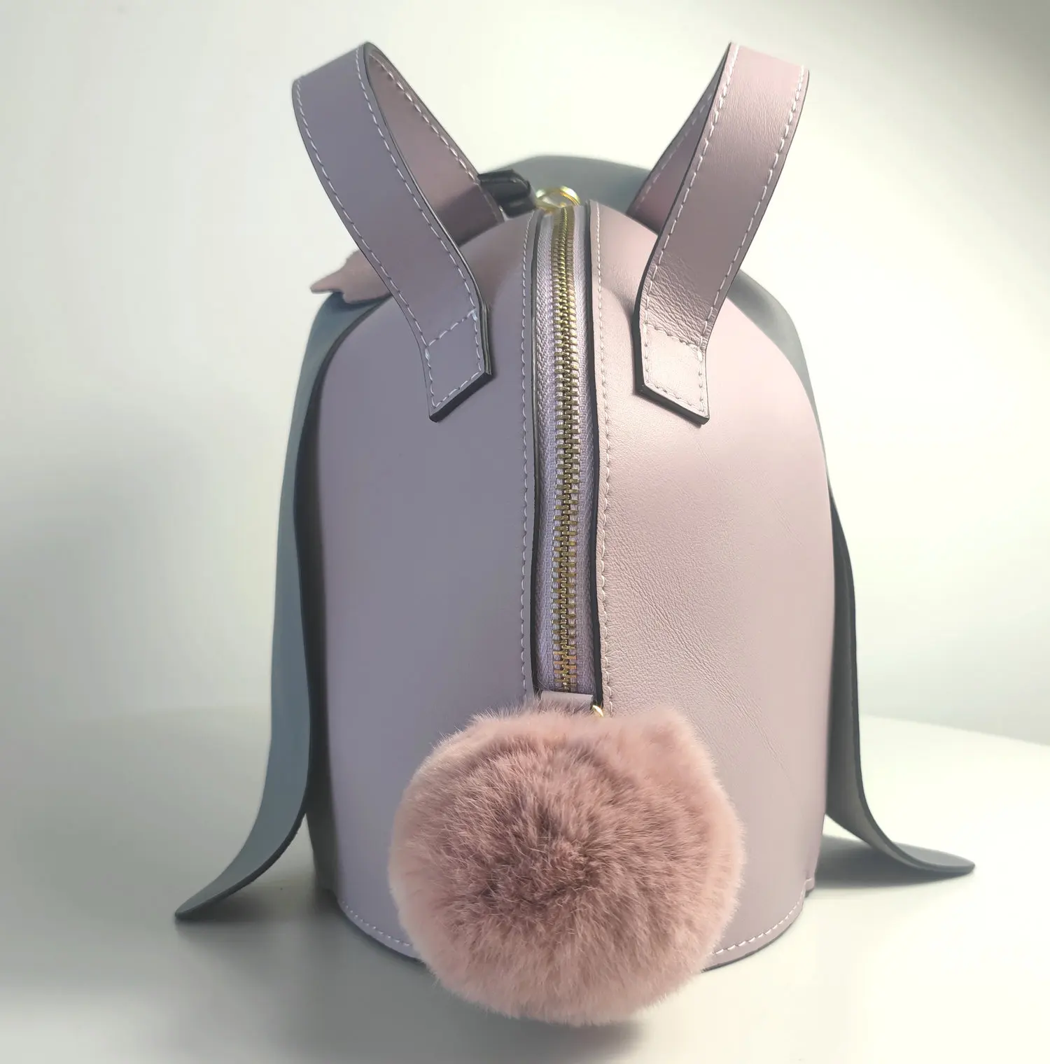 Charmaine Bunny-Design and Name a Bag After you, Genuine Leather Giant Size Rabbit Purse Tote Crossbody- Customized Order