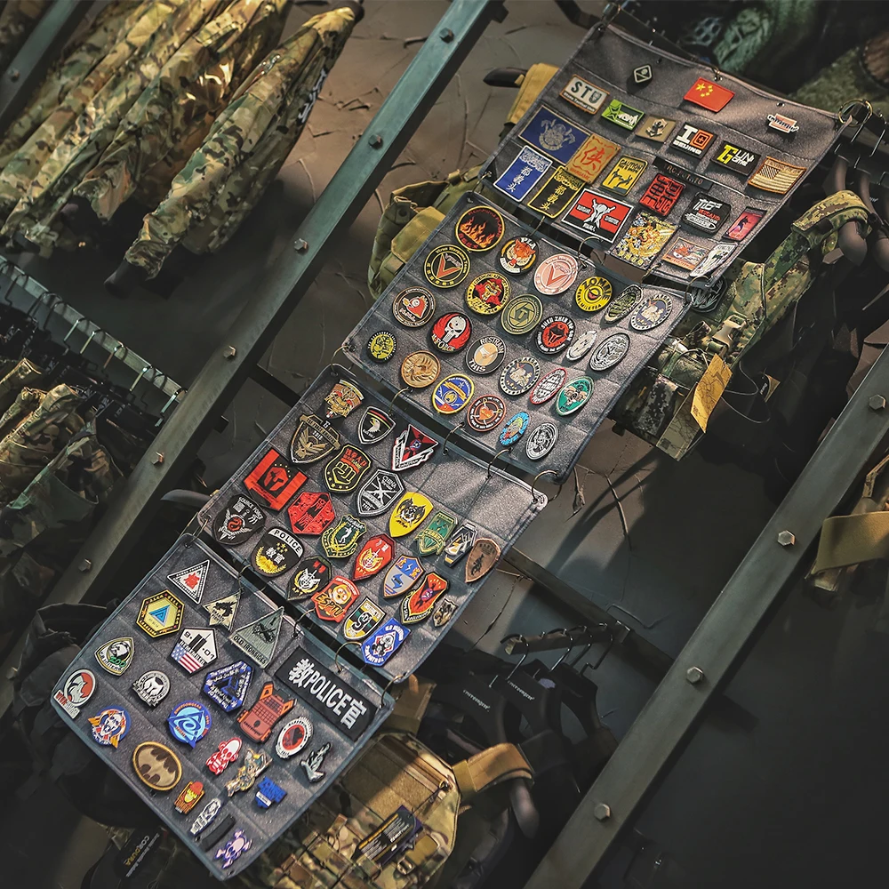 Emersongear Tactical Patch Album Collection Book Morale Chapter Storage Panel Badge Pouch Hunting Casual Collect EM9371 Nylon