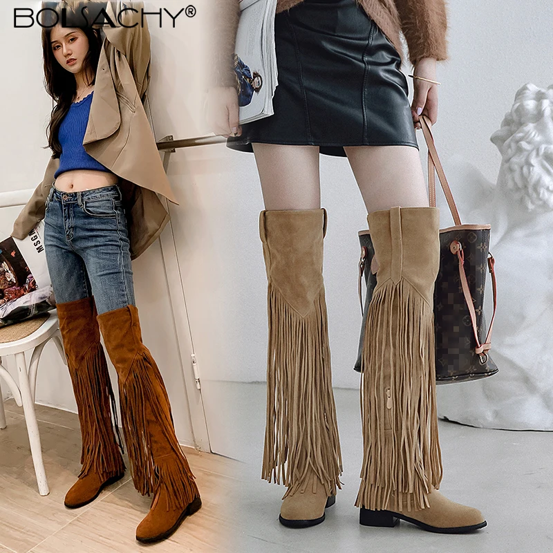 Ethnic Fashion For Women - Stivali al ginocchio da donna 2026