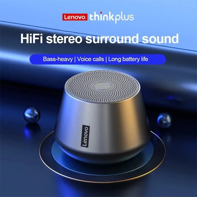 Lenovo K3pro Portable Wireless Bluetooth Speaker Stereo Surround Metallic Outdoor Waterproof Portability Original