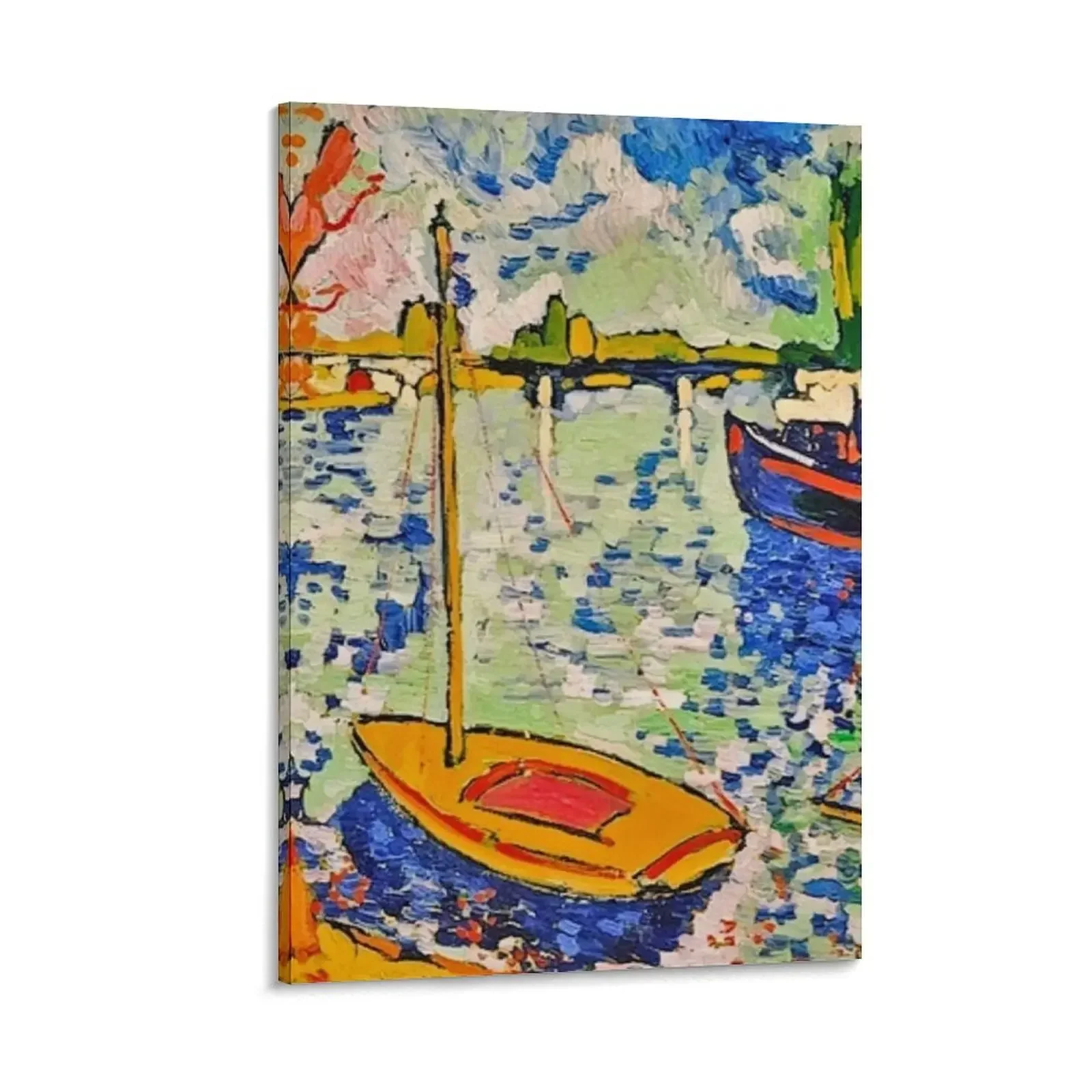 

Maurice de Vlaminck, The River Seine at Chatou, (digitally enhanced by WatermarkNZ press) Canvas Painting