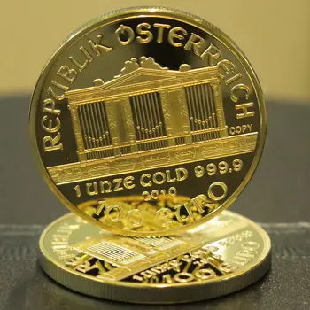 אוסף מטבעות התזמורת הפילהרמונית של וינה מטבע מצופה זהב 1 אונקיה מזכרות ומתנות מטבע זיכרון רפליקה של באסו-רליבו 10 best sales מטבע של 1 אונקיה - №10